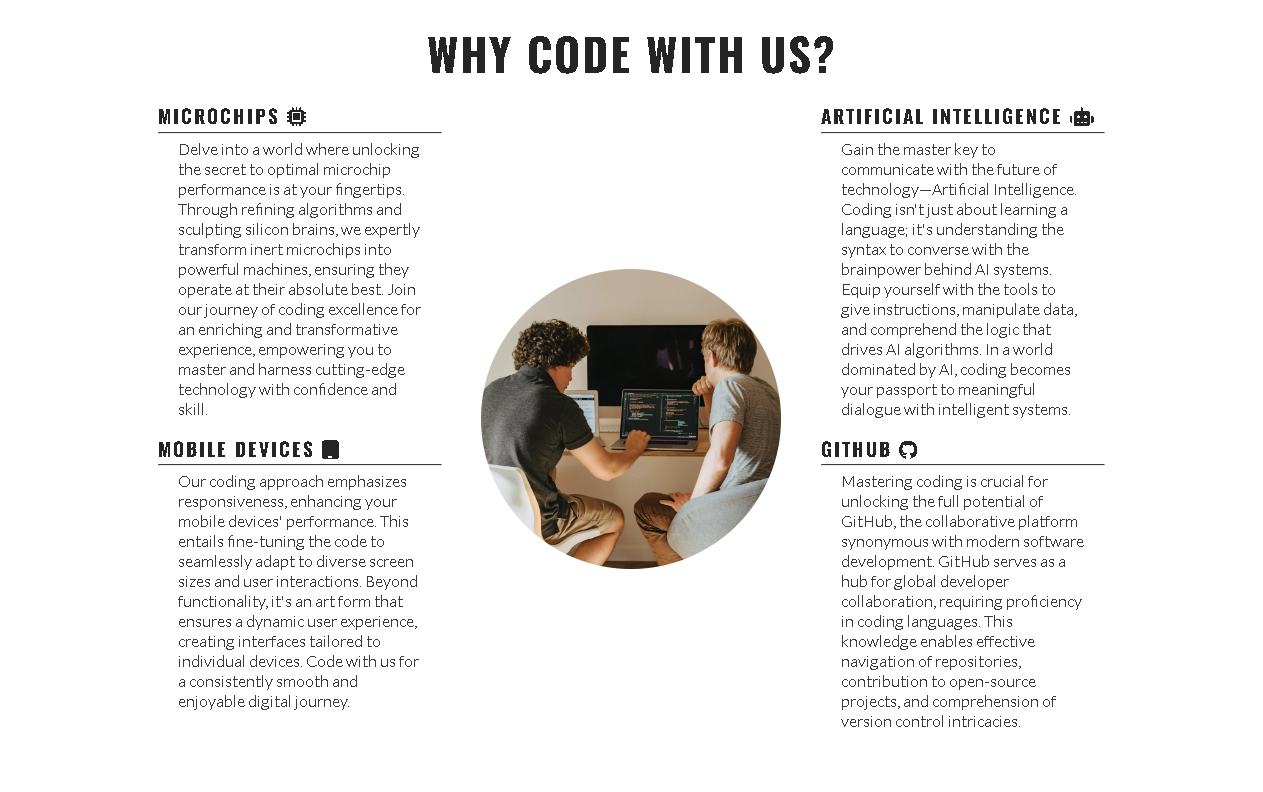 Bytecoding Why Code With Us?